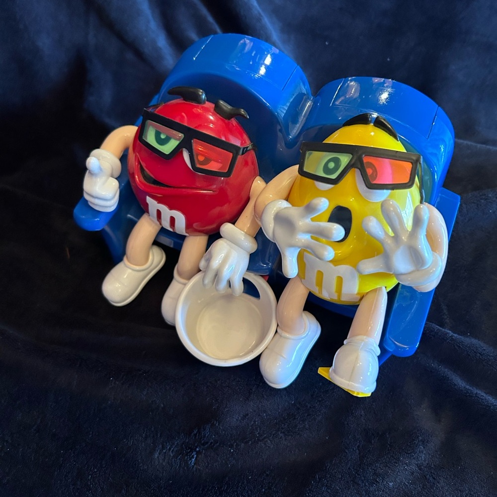 M&M's Red and Yellow Candy Dispenser Toy
